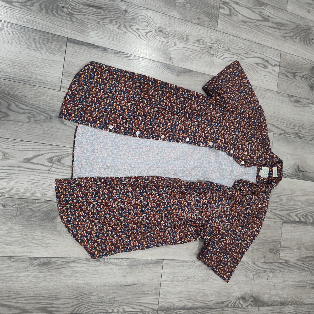 J. Crew Factory Multicolor Floral Button-Up Shirt